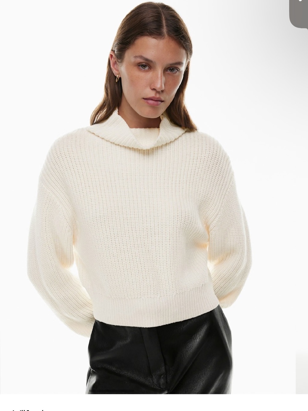 Aritzia • Montpellier Merino Wool Waist Turtleneck • Size Small